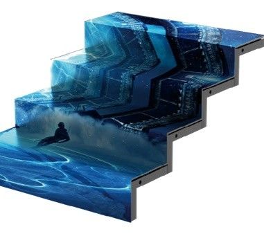 شاشة LED للسلم الداخلي مع 600-3000cd / m2 الوضوح و 2200Kg الحمل الأقصى